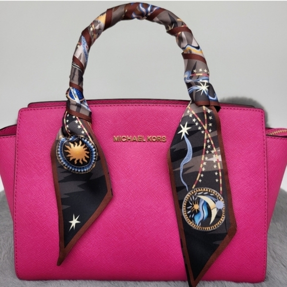 New Sun and Moon Silk Skinny Scarf Twilly - Picture 7 of 7